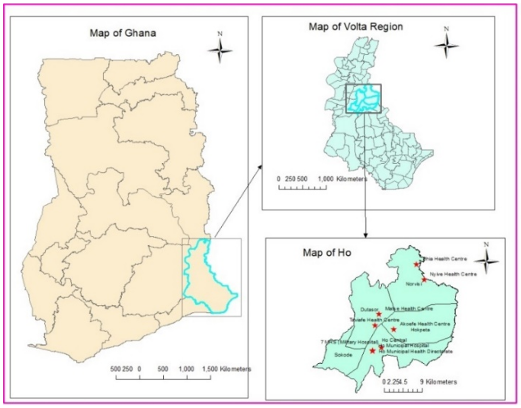Figure 1: Evaluation Area Map, Ho Municipality